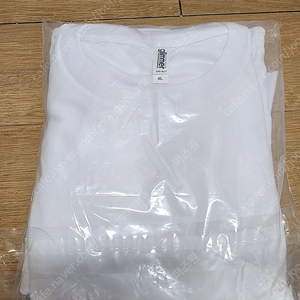 [XXXXL 4XL] 글리머 에어쿨링 드라이 기능성 쿨론 무지 반팔 티셔츠 화이트 반팔 3묶음 판매