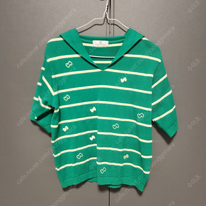 (90)헤지스 여성 골프 반팔 세일러 니트