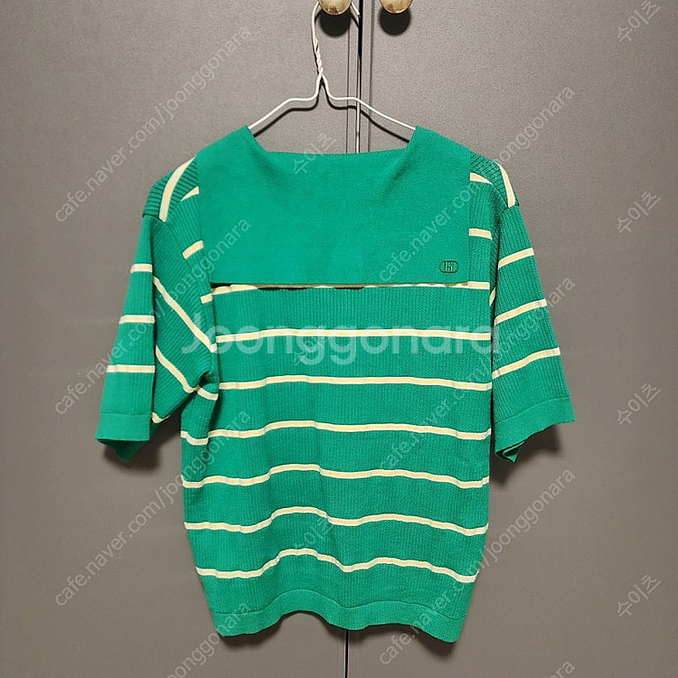 (90)헤지스 여성 골프 반팔 세일러 니트--1