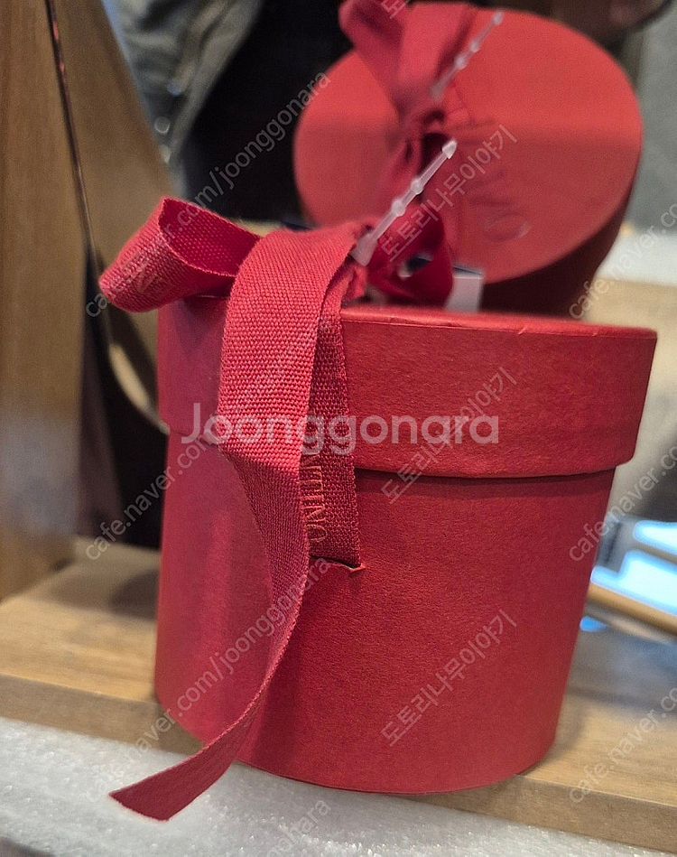 발렌티노 실크 방도 스카프 - 핑크/레드 (택포)--4