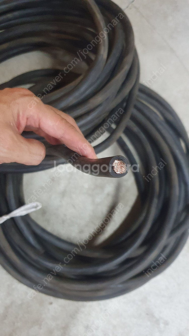 용접기 홀더선 어스선 38sq 중고--1