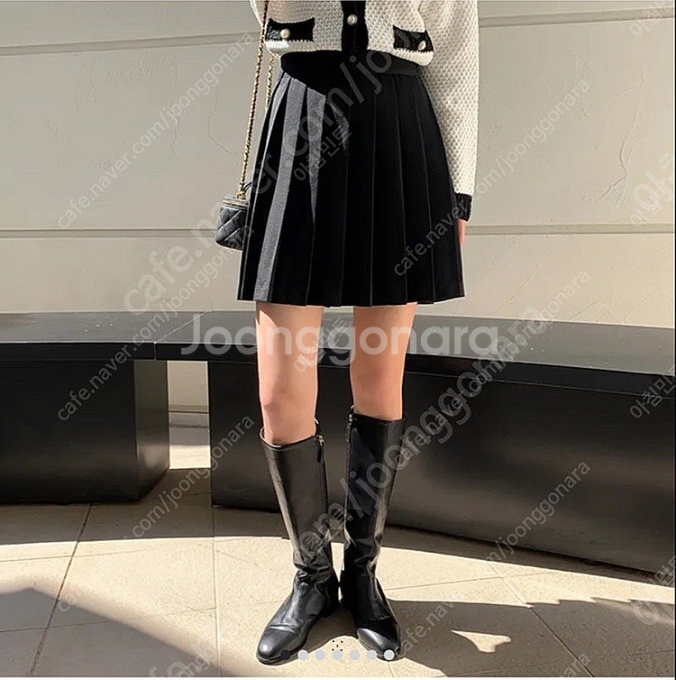 아뜨랑스 바지안감 플리츠스커트 치마 플레어 테니스치마 프리사이즈--1