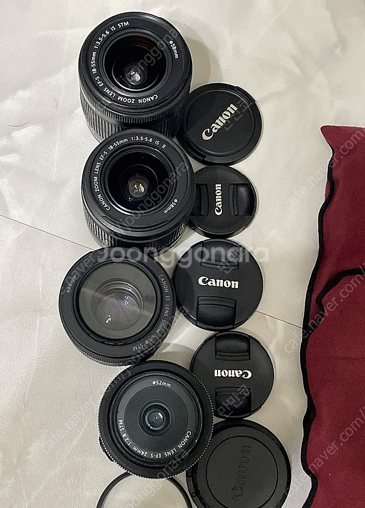 캐논 90D 풀세트 (렌즈 4개, 가방, 필터 포함)--4