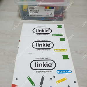 창의력발달교구 링키블럭 Basic Kit 500피스 + 작품집 & 워크북 3권