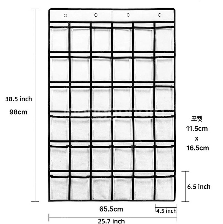 아빠 차트, 포켓 주머니, 벽 수납(새상품,반택포함)--2