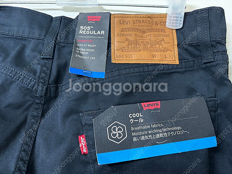 리바이스 505 블랙진 29 새상품--6