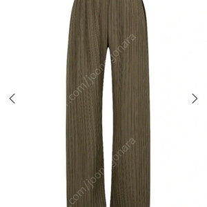 띠서울 플리츠 일자팬츠 카키 새상품