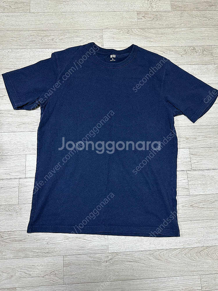 (XL) 유니클로 U 반팔 티셔츠 블루--0