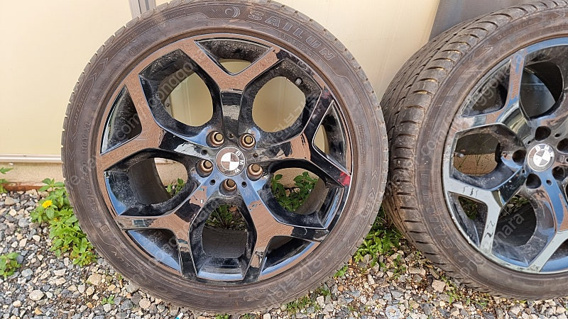20인치 BMW E71 X6 순정 축구공 블랙 휠타이어 한대분 150만원--4