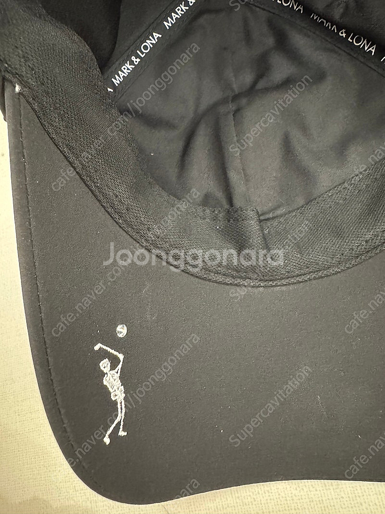 마크앤로나 블랙 골프모자--2
