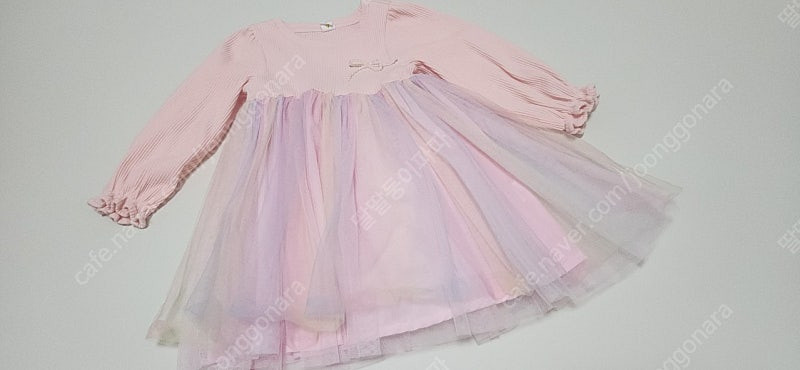 새상품)헤이미니 핑크 무지개 원피스 110--0