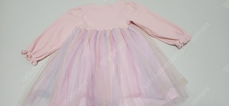 새상품)헤이미니 핑크 무지개 원피스 110--2