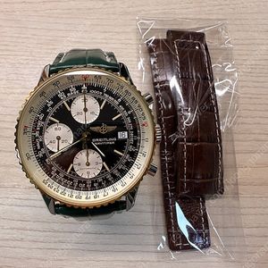 브라이틀링 올드 네비타이머 콤비(18k,41mm), 크레마레인 악어가죽줄(그린) 포함