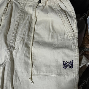 니들스 NEEDLES String Fatigue Pant - Back Sateen - White 24S/S