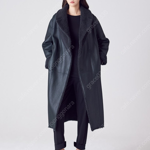 구호 리버시블 무스탕코트