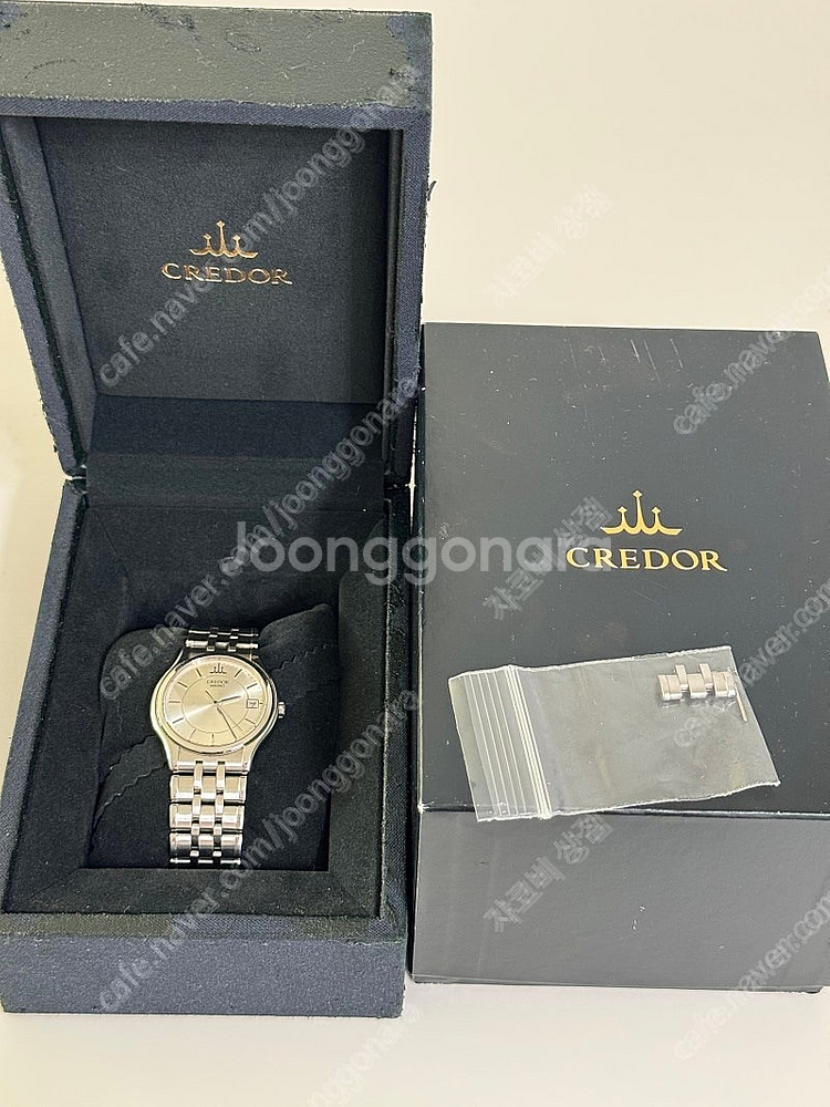 세이코 크레도르 쿼츠 실버다이얼 판매--0