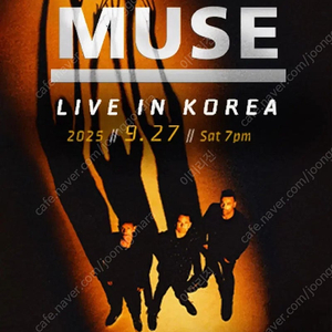 Muse 뮤즈 내한공연 스탠딩B 1구역 220번대 1매