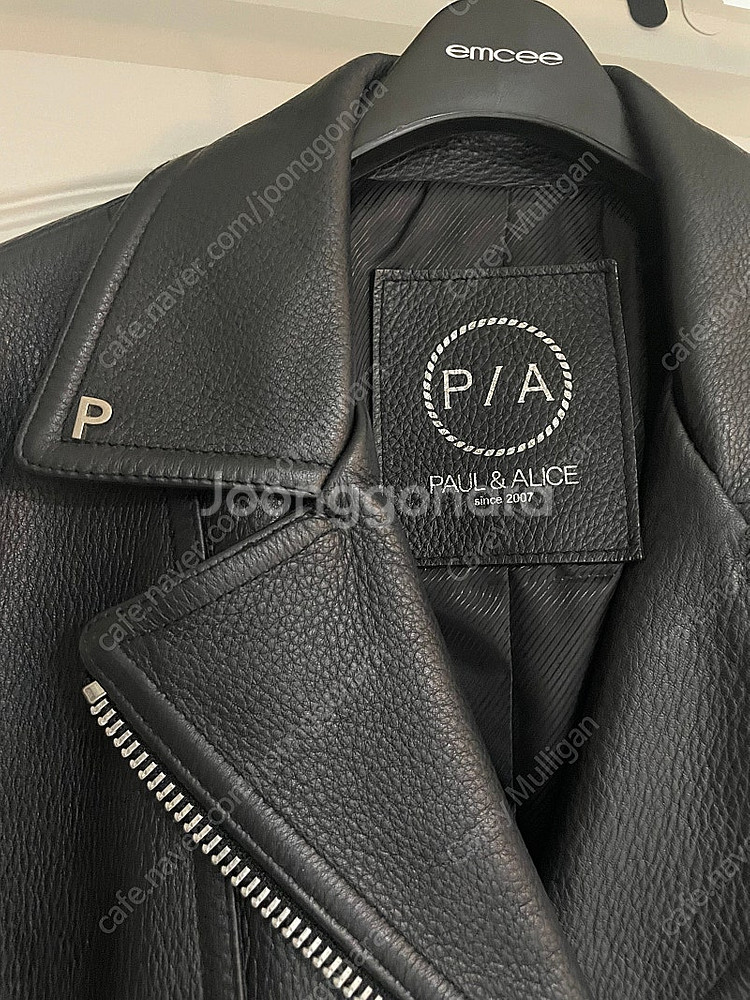 폴앤앨리스 소가죽 자켓--1