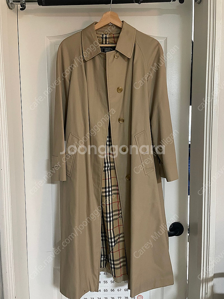 버버리 빈티지 트렌치 코트--0