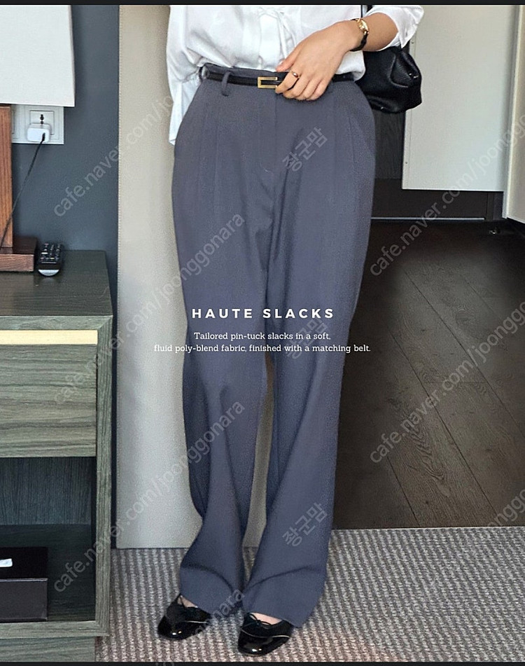 오케플 오뜨 슬랙스 2사이즈 차콜, 블랙--1