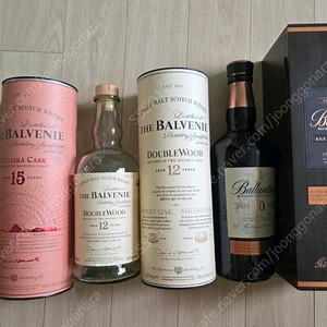 발렌타인30y 1개, 발베니15y 3개, 발베니12y 1개 공병&케이스 일괄 판매