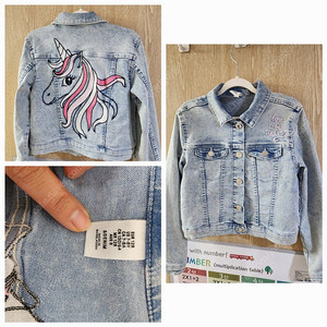 여아 청자켓 - 리바이스키즈 120 / H&M 유니콘 7-8y 각 13천원 Gs반값택포발송