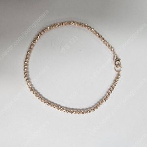 14k 컷팅볼팔찌2.5mm 로즈골드
