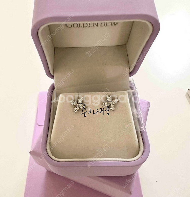 골든듀 펄시피아 쁘띠 파베 펜던트 귀걸이 화골--1