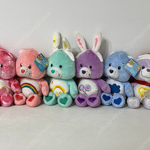 빈티지 케어베어 인형 러브어랏 치어 쉐어 위시 그럼피 커즌 라쿤 산타