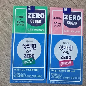 상쾌환 스틱 제로 (납작복숭아/청사과) 120개(10포 × 12박스) 단위 판매