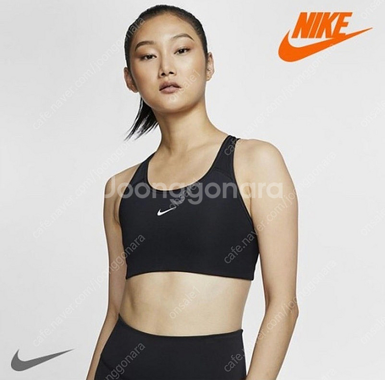 나이키 스우시 스포츠브라--0