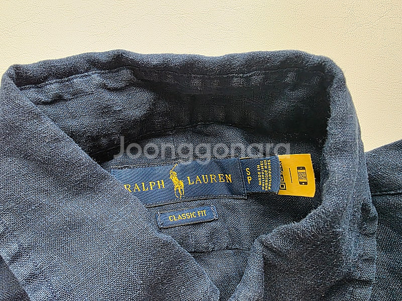 폴로 린넨 셔츠 네이비 S 팝니다.--0