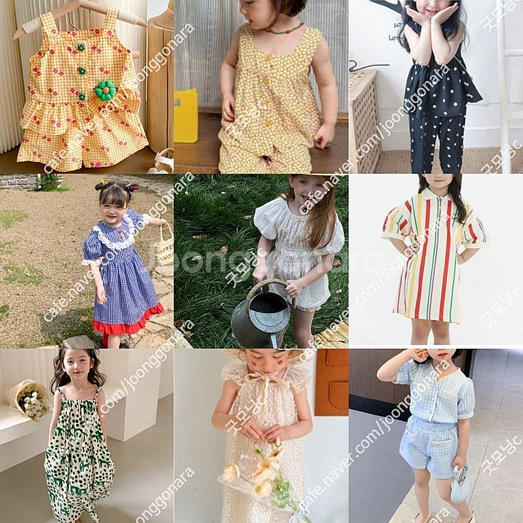 [ 여름 M 110호 7호 ] 아동복 여아옷 새상품 원피스 상하복 나시 점퍼수트 블라우스 스커트 반바지 / 바나나제...--0