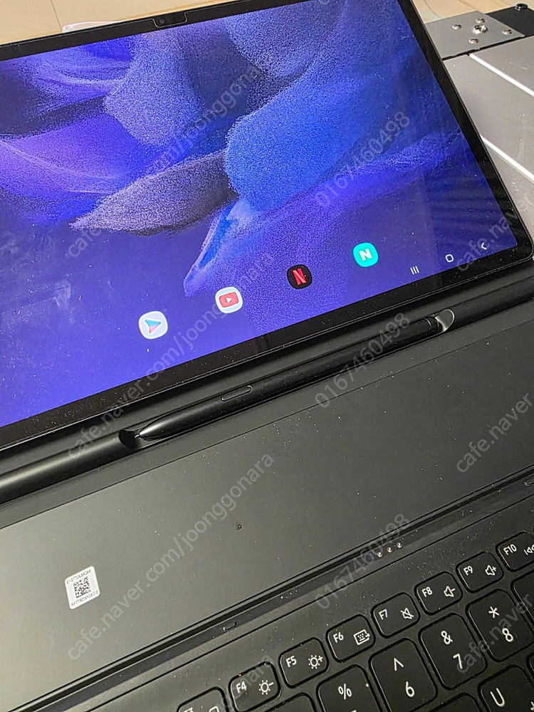 갤럭시탭s7 fe lte 128gb 키보드포함 팝니다 이미지