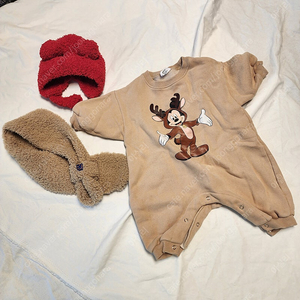 아기겨울옷 기모 바디슈트 크리스마스 연말 디즈니정품