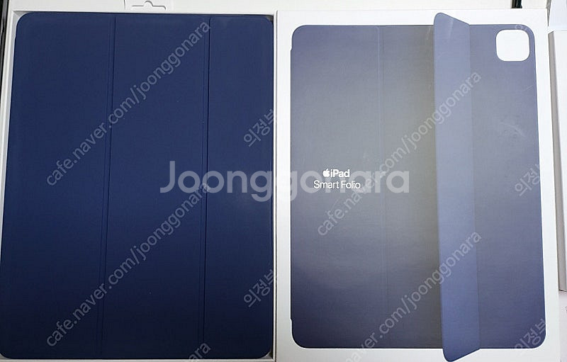 아이패드 프로 12.9 애플 정품 스마트 폴리오 네이비 케이스 판매합니다--0