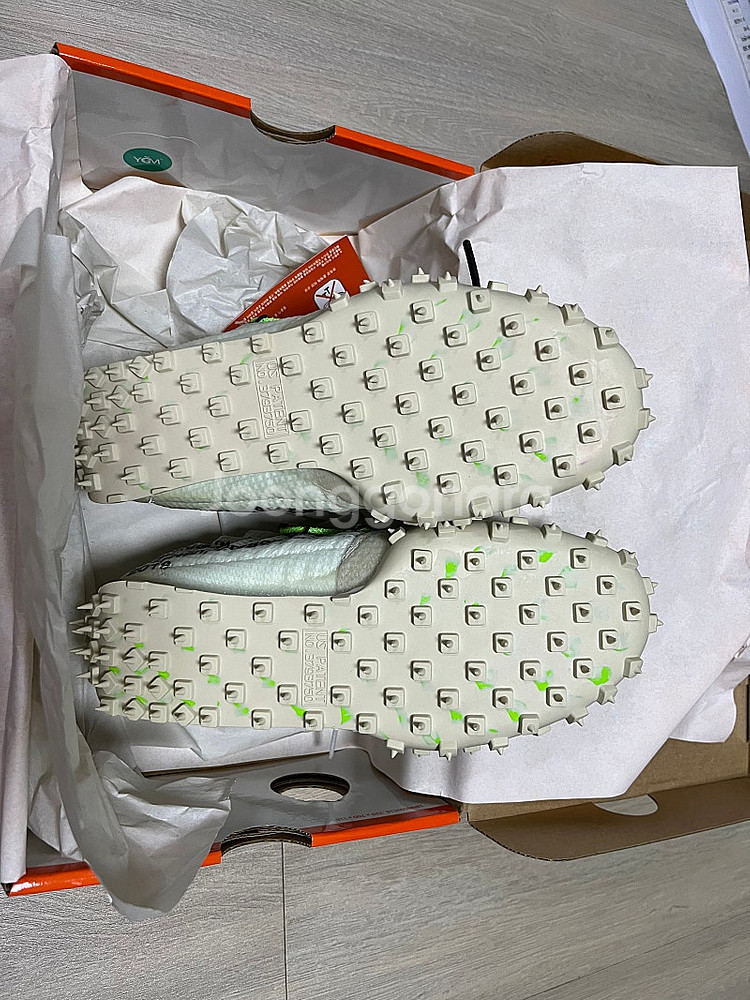 나이키 x 오프화이트 와플 레이서 화이트 245mm Nike x Off-White Waffle Racer White--5