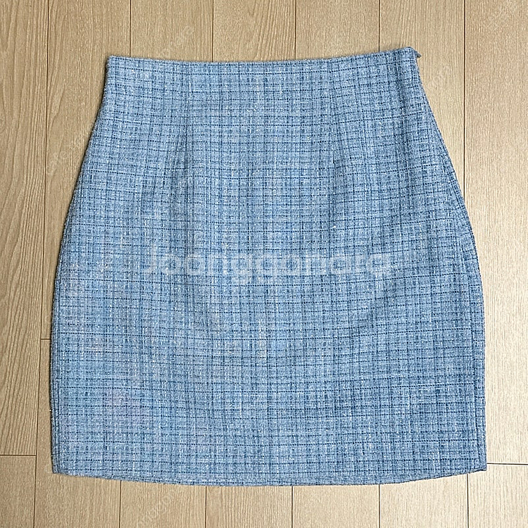 GUESS 게스 여성 트위드 H라인 스커트 블루 S (...--3