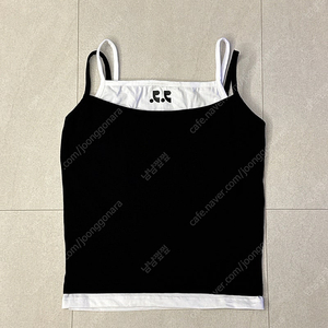 레스트앤레크레이션 RR LAYERED SLEEVELESS TOP (BLACK) 나시 민소매