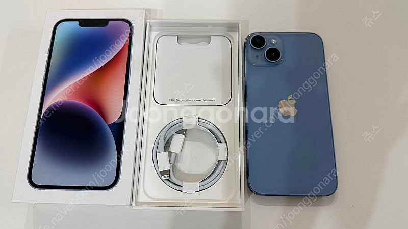 아이폰 14 블루 256기가--0