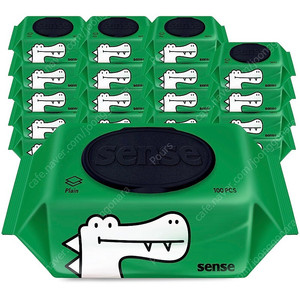 택포 악어 물티슈 100매 20팩