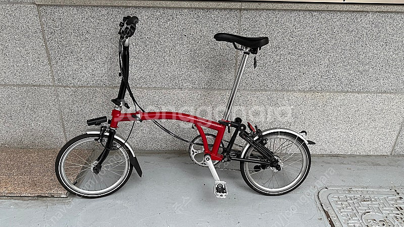 브롬톤 자전거 M6L 하우스 레드 x 블랙--0