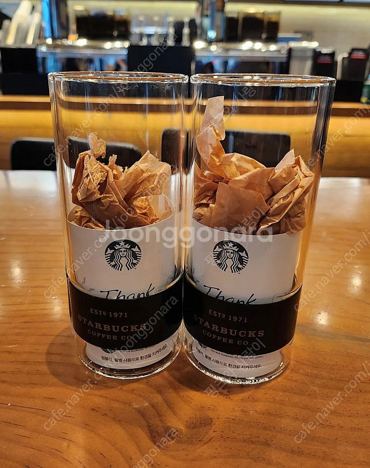 스타벅스 블랙 헤리티지 싱글월 글라스 새강품 팝니다--2