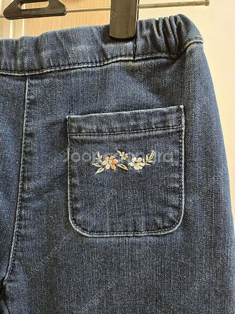 슈슈앤크라 자수데님바지--1