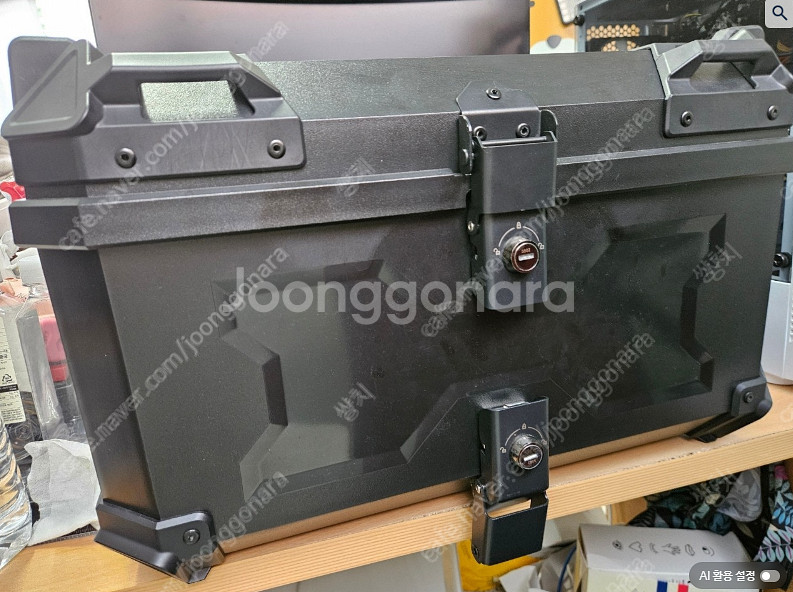 올블랙 알류미늄 탑박스 58L--0