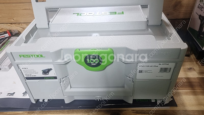 페스툴 FESTOOL 충전 편심 원형 5인치 샌더 ET--0