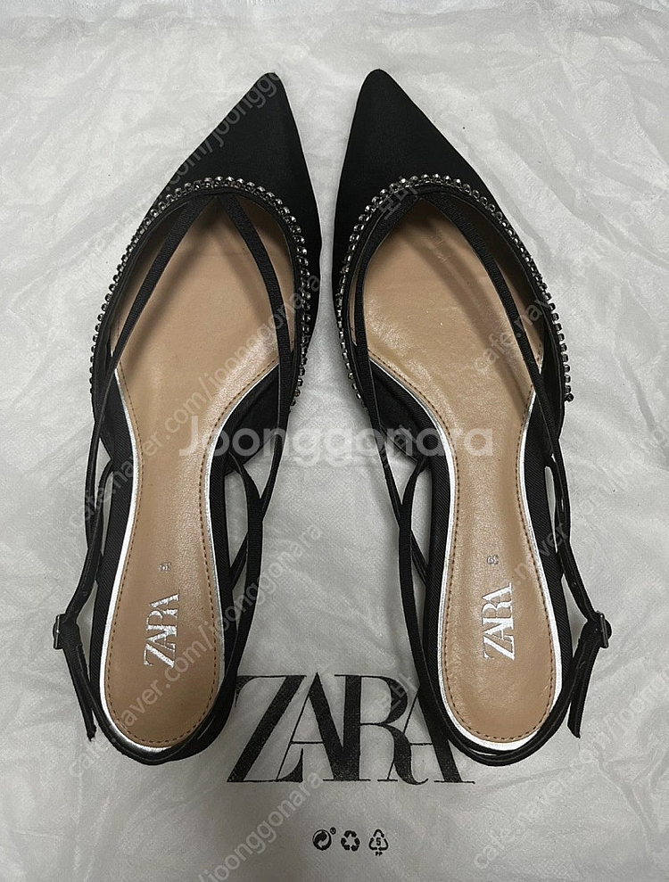 ZARA 끈샌들 BLACK EU 39 (KR 255)--1