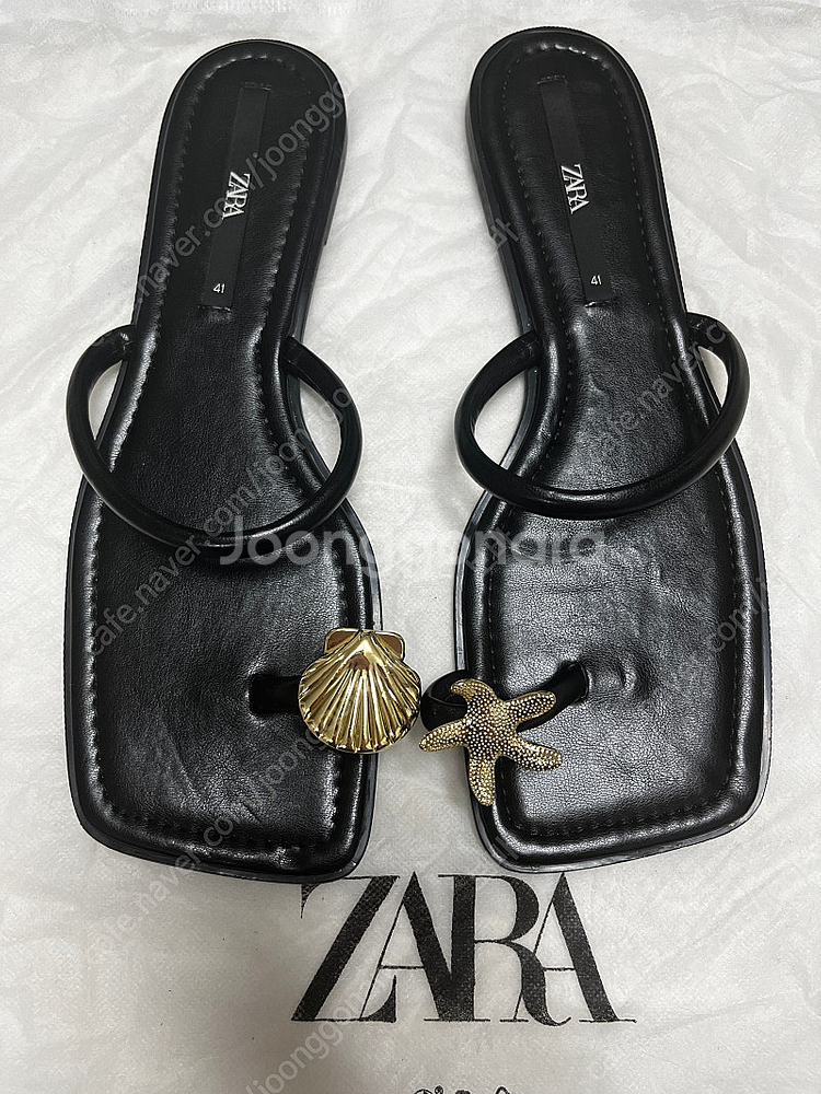 ZARA 자라 샌들 BLACK EU 41 (KR 265...--0