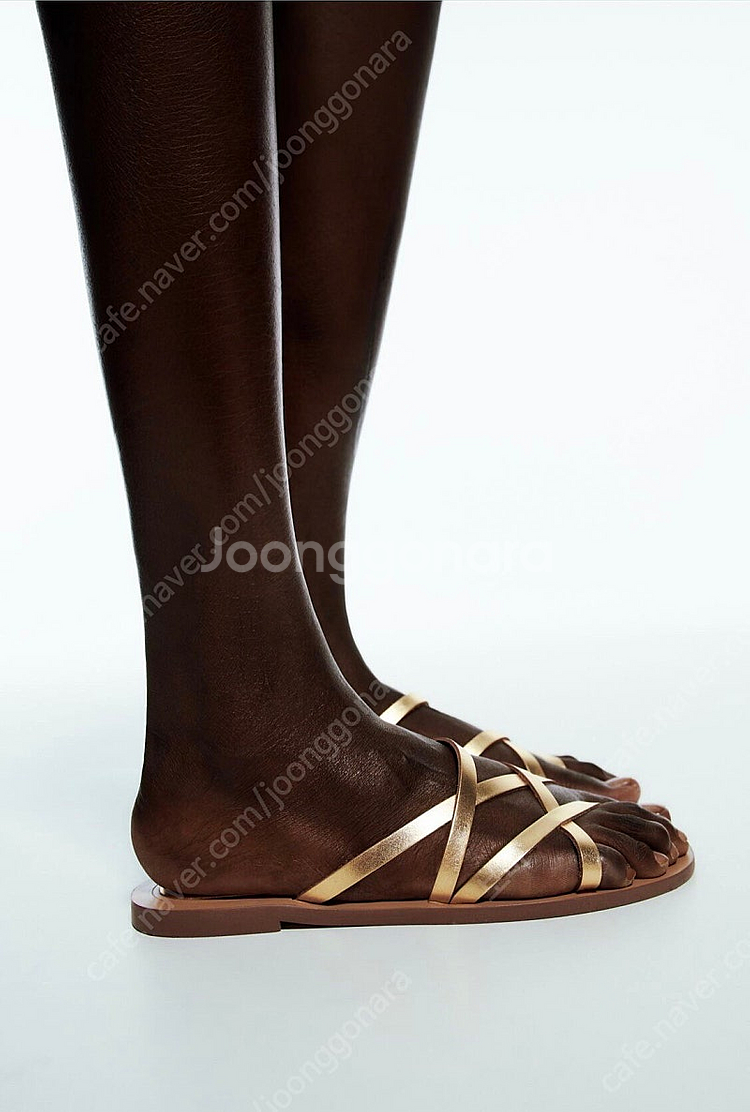 ZARA 자라 샌들 GOLD EU 41 (KR 265)--1