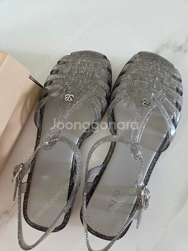 sjsj 젤리슈즈 235 그레이--0